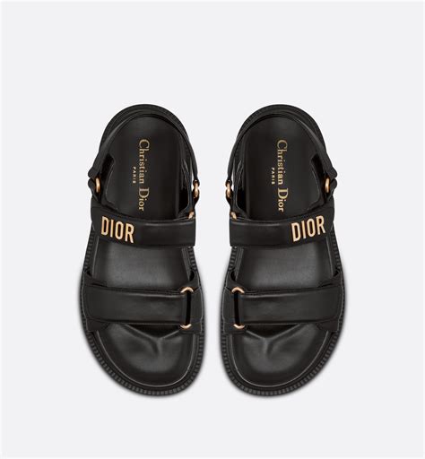 black christian dior slides.